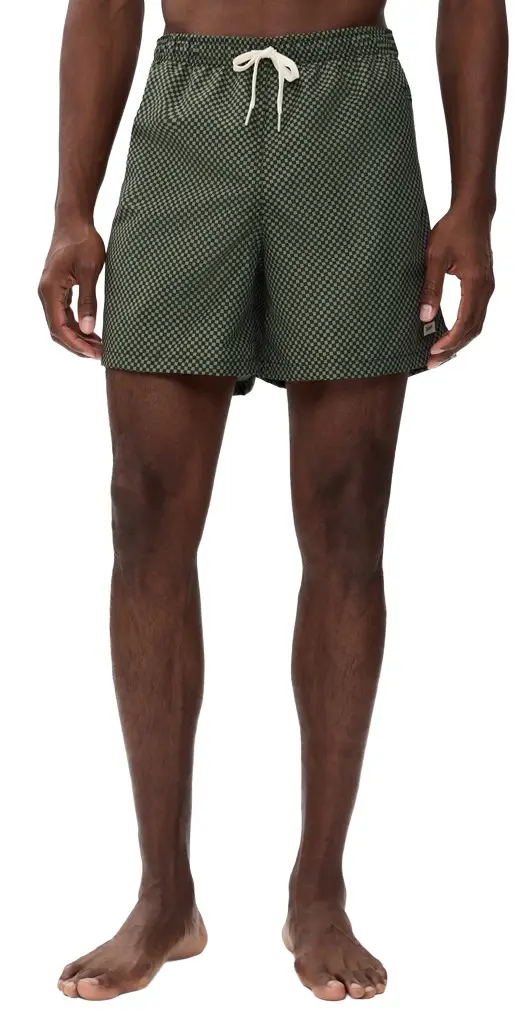 BATHER Clover Checker Swim Trunks