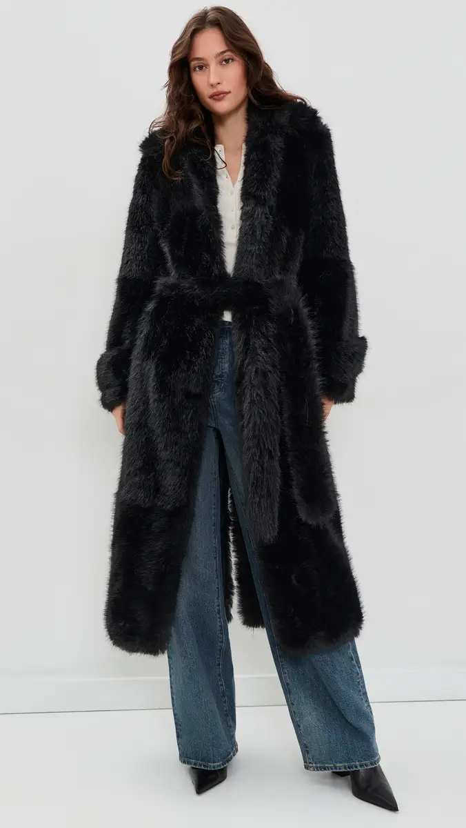 Stand Studio Hana Faux Fur Coat | Thumbnail 5 Stand Studio Hana Faux Fur Coat | Thumbnail 5