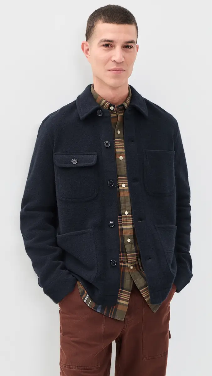 Alex Mill Work Jacket In Merino Wool Knit | Thumbnail 2 Alex Mill Work Jacket In Merino Wool Knit | Thumbnail 2