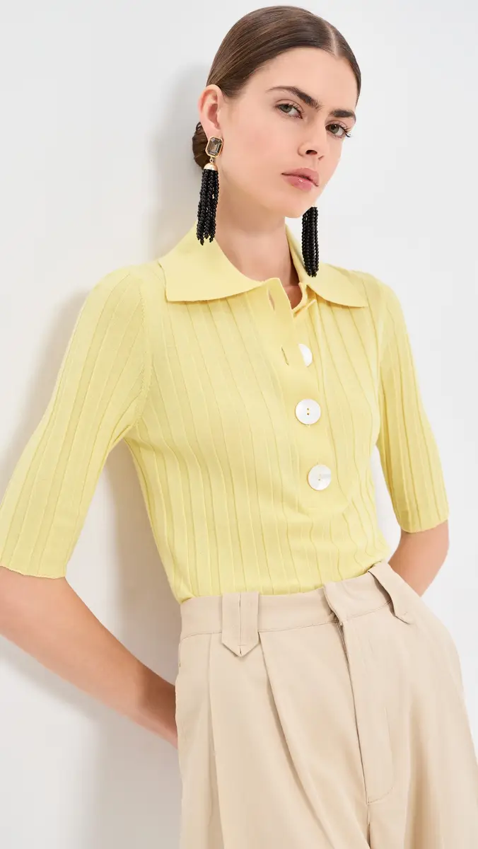 Nackiyé Sugarman Polo Knit Top | Thumbnail 2