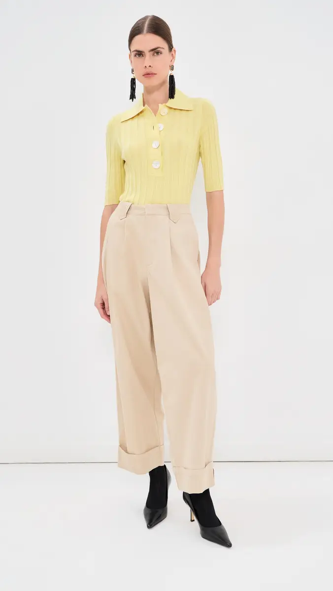 Nackiyé Sugarman Polo Knit Top | Thumbnail 5