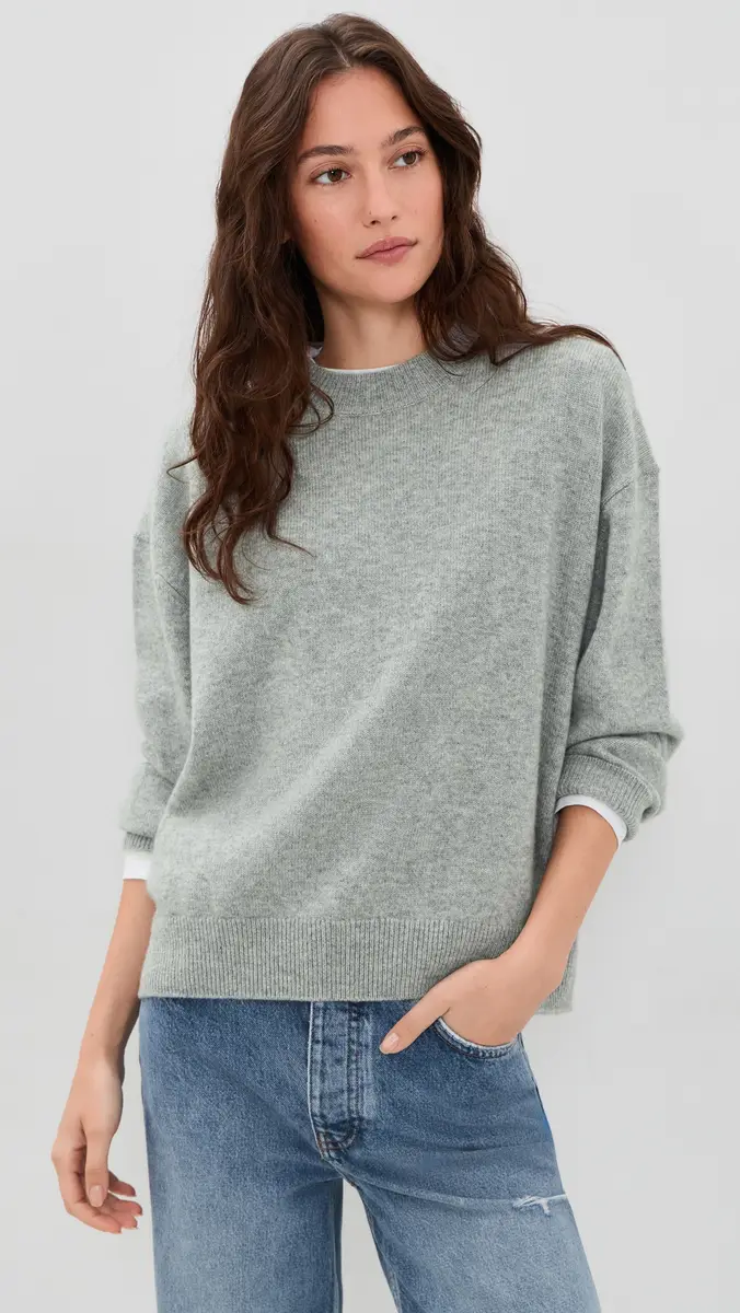 Anine Bing Lee Crew Cashmere Sweater | Thumbnail 2 Anine Bing Lee Crew Cashmere Sweater | Thumbnail 2