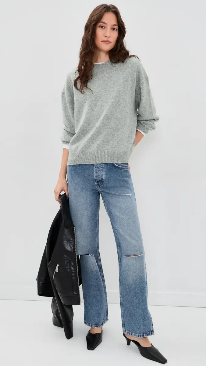 Anine Bing Lee Crew Cashmere Sweater | Thumbnail 5 Anine Bing Lee Crew Cashmere Sweater | Thumbnail 5