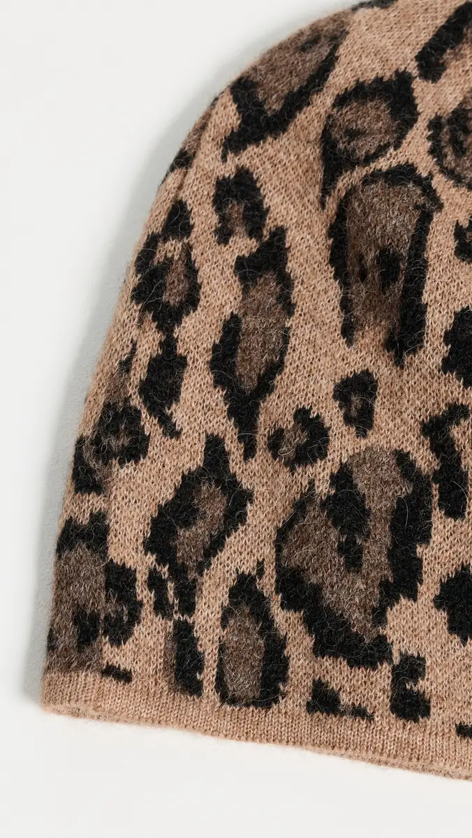 Clare V. Clare V. Leopard Knit Beanie | Thumbnail 4 Clare V. Clare V. Leopard Knit Beanie | Thumbnail 4