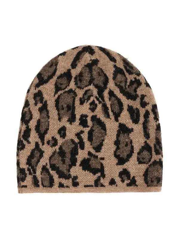 Clare V. Leopard Knit Beanie Clare V. Leopard Knit Beanie