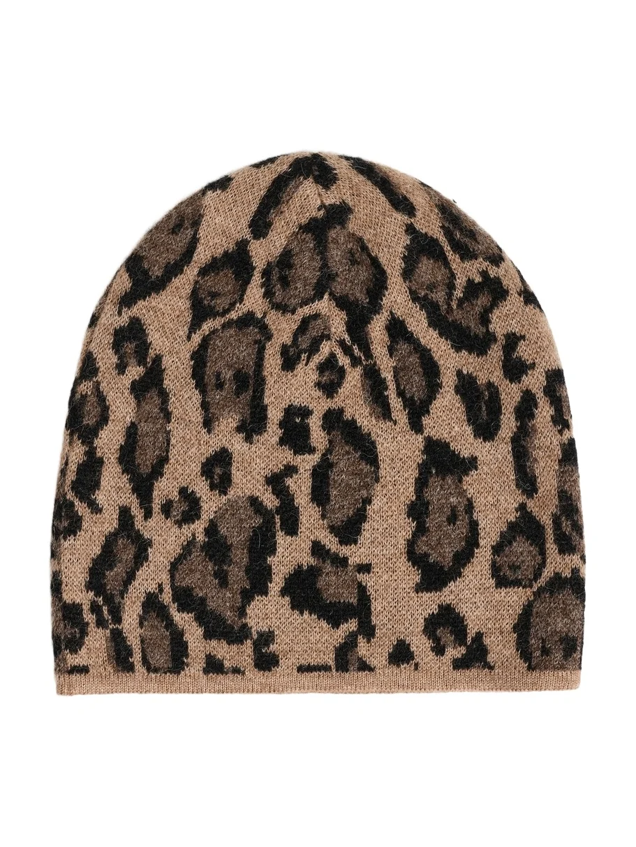 Clare V. Leopard Knit Beanie Clare V. Leopard Knit Beanie