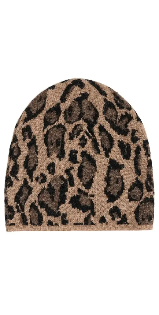 Clare V. Clare V. Leopard Knit Beanie