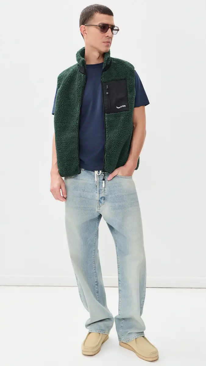 Museum of Peace and Quiet Wordmark Sherpa Vest | Thumbnail 5 Museum of Peace and Quiet Wordmark Sherpa Vest | Thumbnail 5