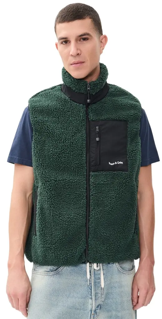 Museum of Peace and Quiet Wordmark Sherpa Vest