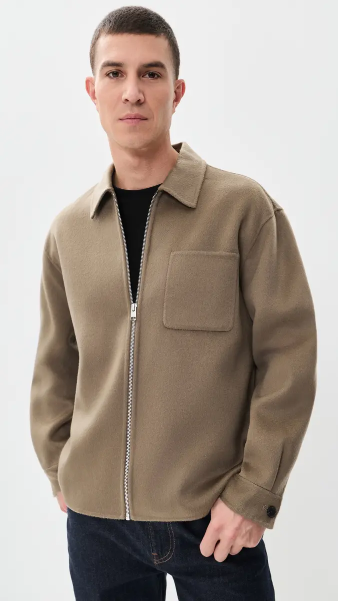 Frame Double Face Zip Shirt Wool Jacket | Thumbnail 2