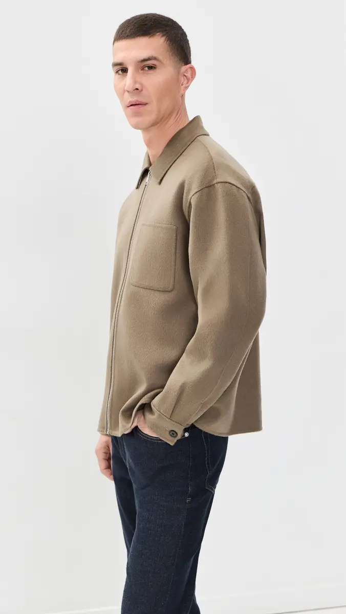 Frame Double Face Zip Shirt Wool Jacket | Thumbnail 4