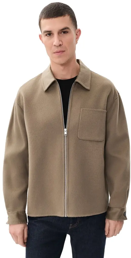Frame Double Face Zip Shirt Wool Jacket