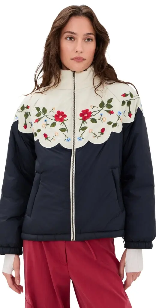 THE GREAT. Outdoors The Wildflower Puffer