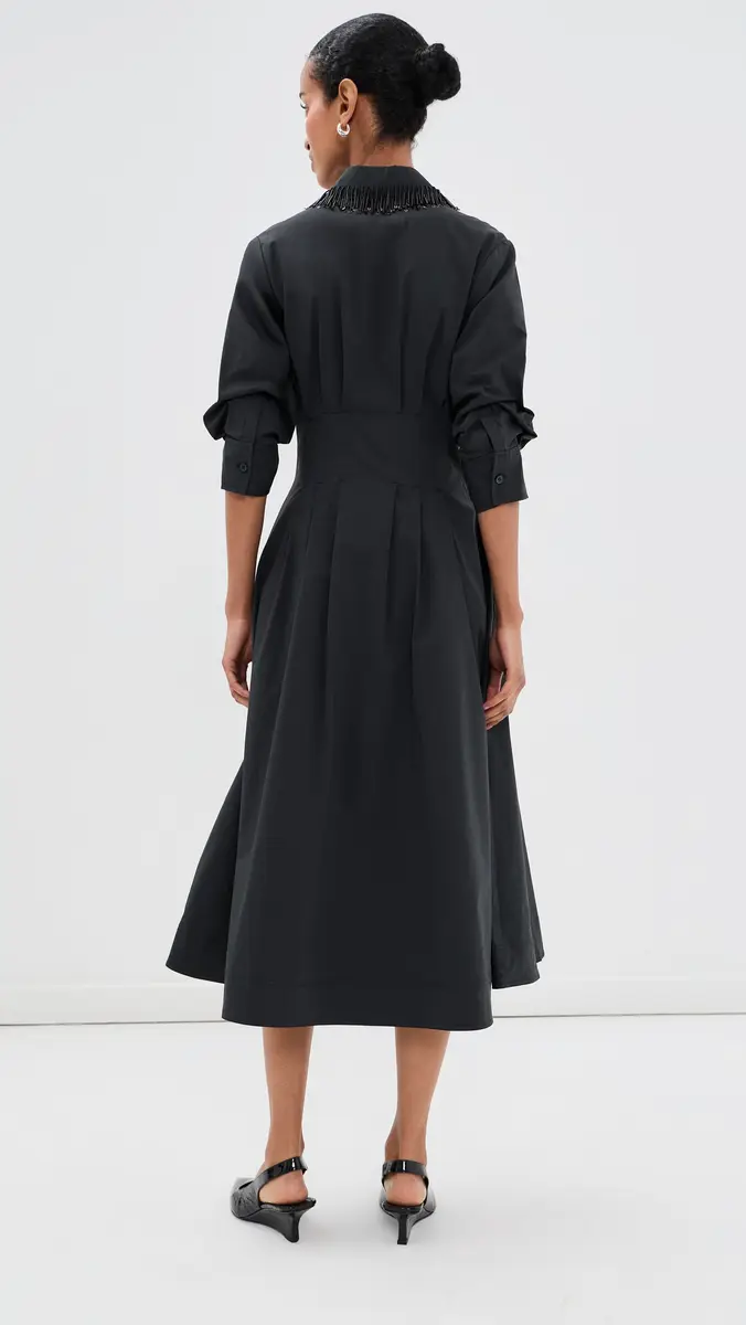 Simkhai Jazz Embellished Pintuck Midi Dress | Thumbnail 3