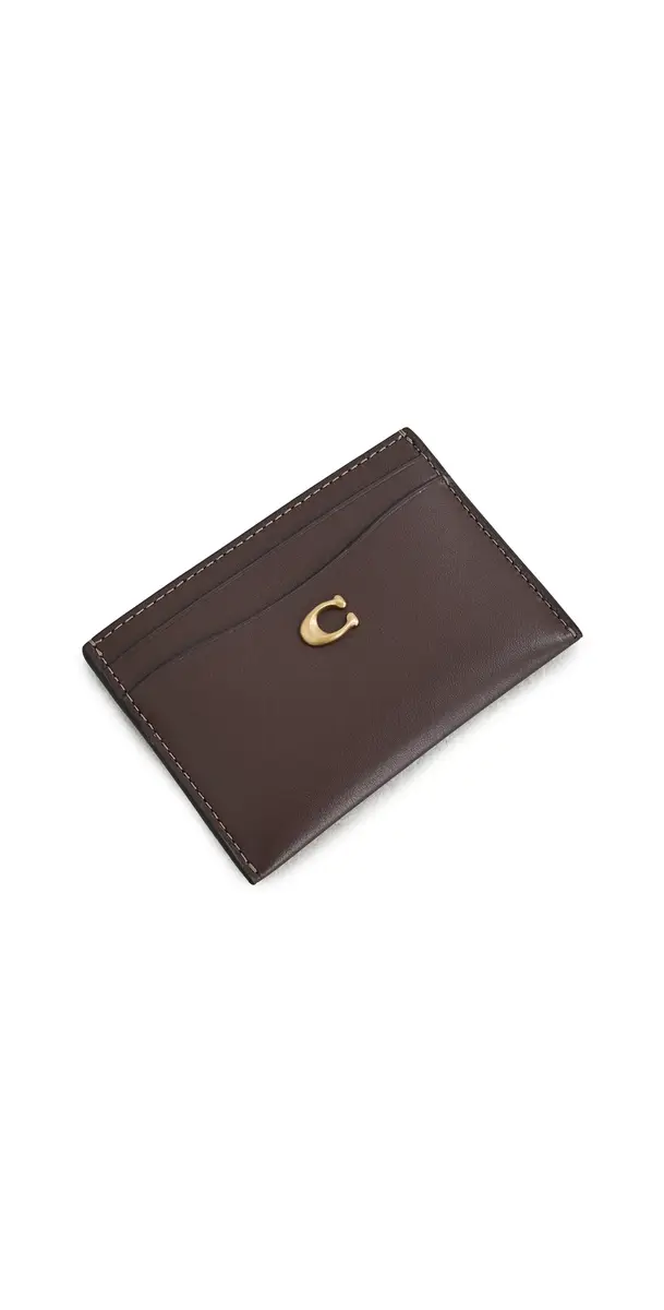 Coach Refined Calf Leather Essential Card Case