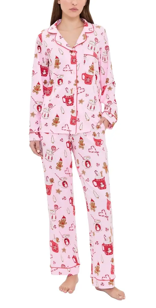 Long Sleeve Classic Pajama Set Long Sleeve Classic Pajama Set