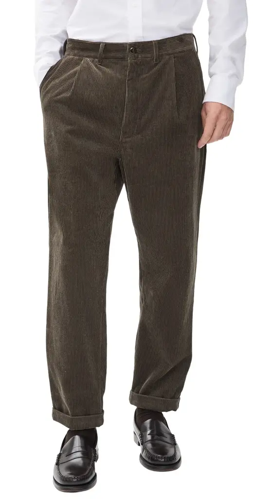 Alex Mill Standard Corduroy Pleated Pants