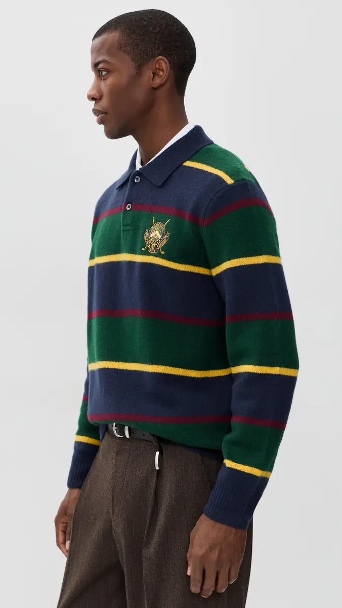 RLX Ralph Lauren Wool Cashmere RLX Crest Polo Sweater | Thumbnail 4
