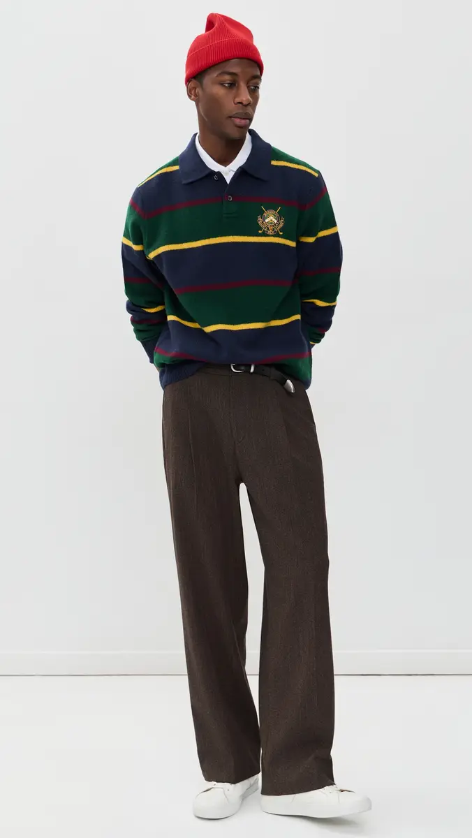 RLX Ralph Lauren Wool Cashmere RLX Crest Polo Sweater | Thumbnail 5