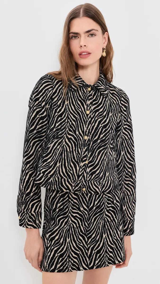 Saylor Klaire Skirt and Jacket Set Black/Crème | Thumbnail 2 Saylor Klaire Skirt and Jacket Set Black/Crème | Thumbnail 2