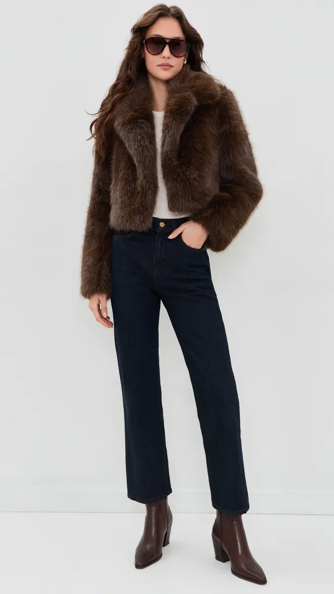 LoveShackFancy Stroma Faux Fur Jacket | Thumbnail 5 LoveShackFancy Stroma Faux Fur Jacket | Thumbnail 5
