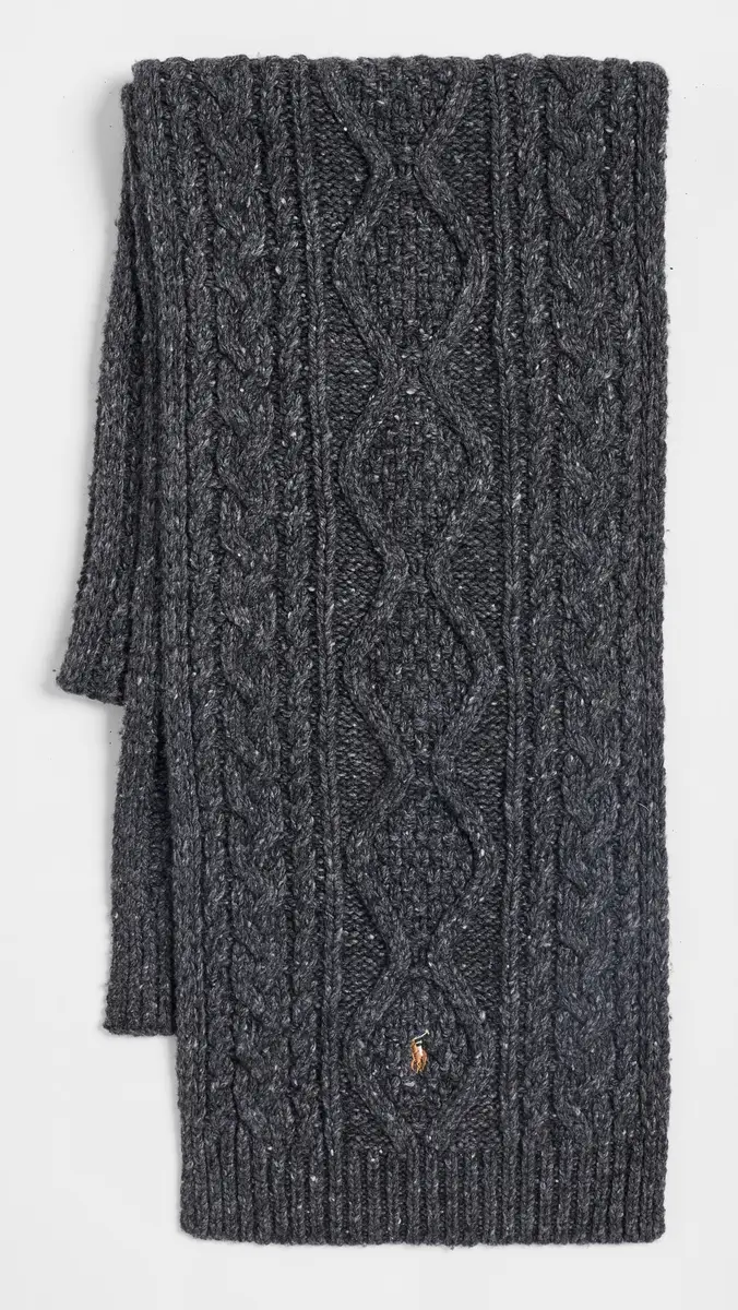 Polo Ralph Lauren Aran Tweed Scarf | Thumbnail 2