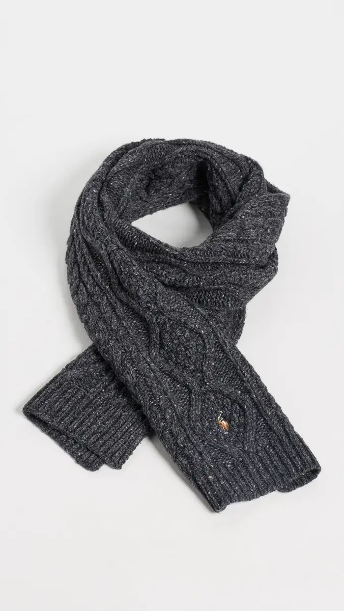 Polo Ralph Lauren Aran Tweed Scarf | Thumbnail 4