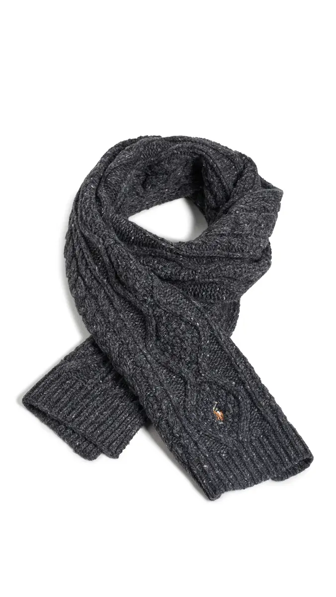 Polo Ralph Lauren Aran Tweed Scarf | Thumbnail 6