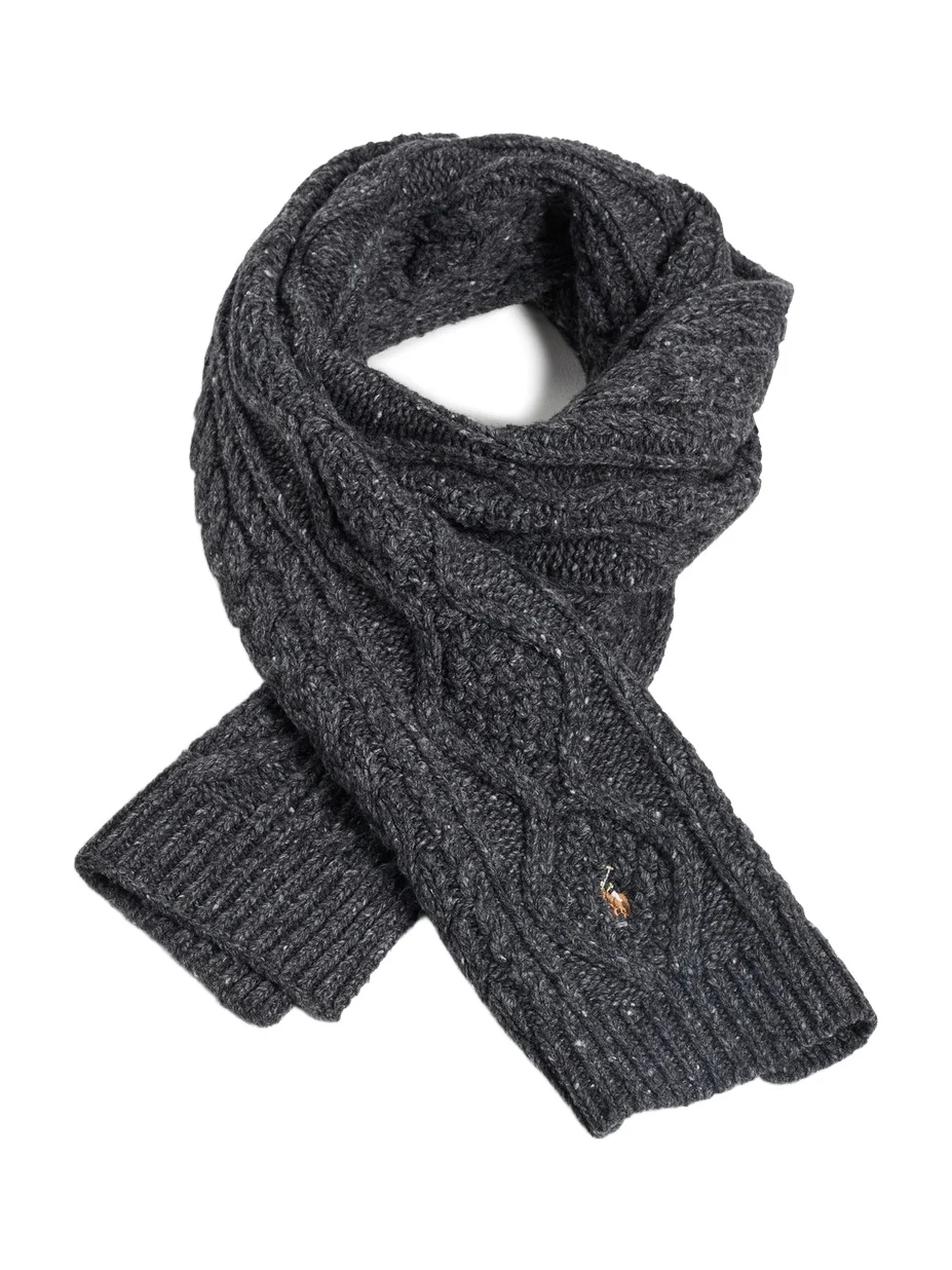 Polo Ralph Lauren Aran Tweed Scarf