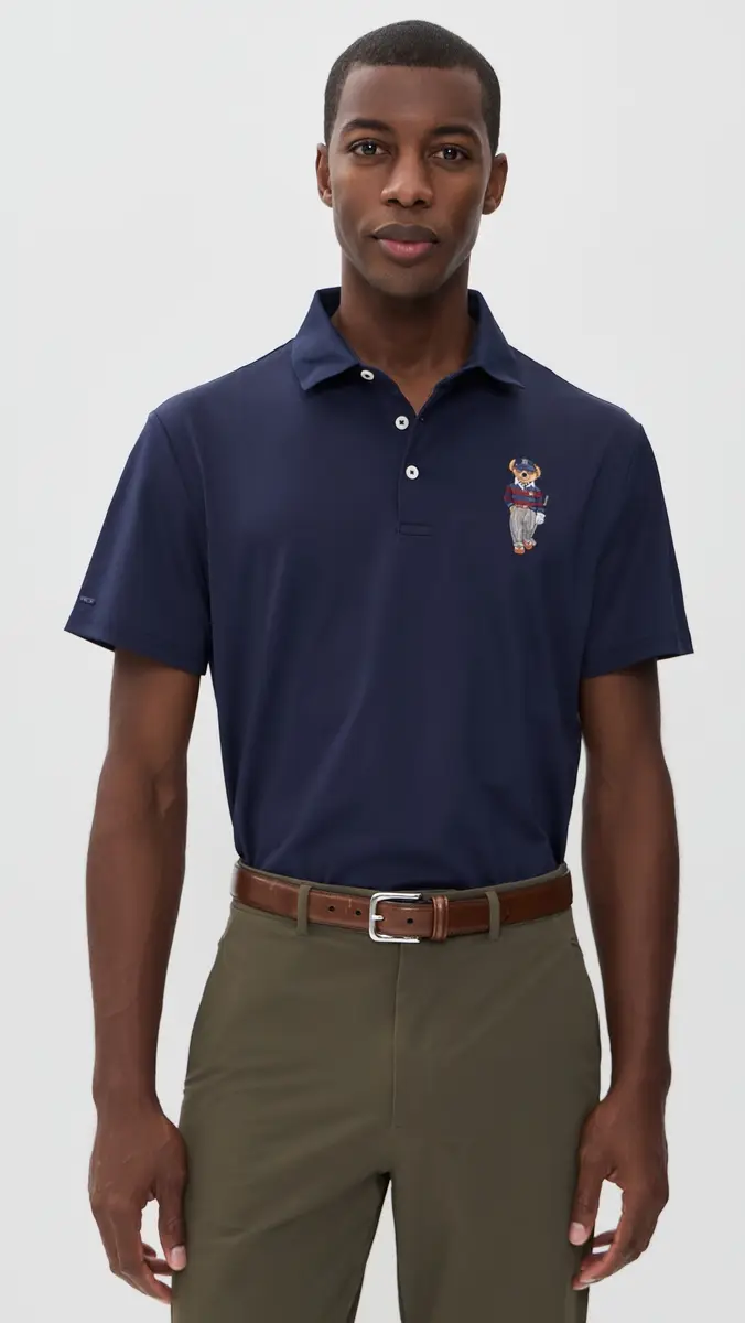 RLX Ralph Lauren Air Tech Pique Novelty Bear Polo | Thumbnail 2 RLX Ralph Lauren Air Tech Pique Novelty Bear Polo | Thumbnail 2