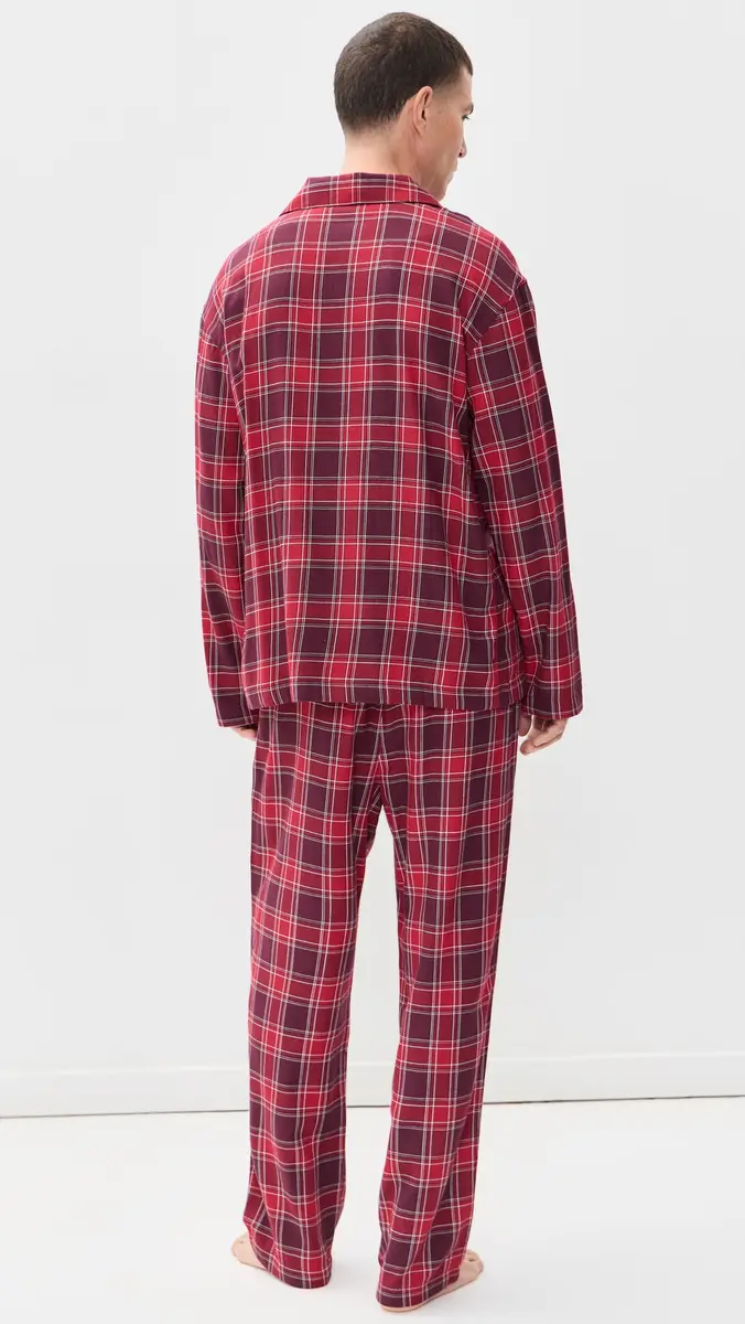 Eberjey Flannel Long Pajama Set | Thumbnail 3
