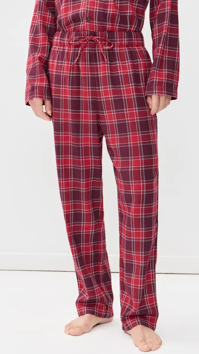 Eberjey Flannel Long Pajama Set | Thumbnail 5