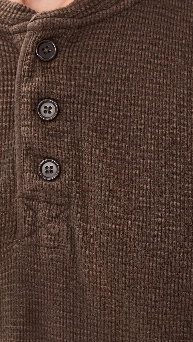 Alex Mill Waffle Henley Tee | Thumbnail 6 Alex Mill Waffle Henley Tee | Thumbnail 6