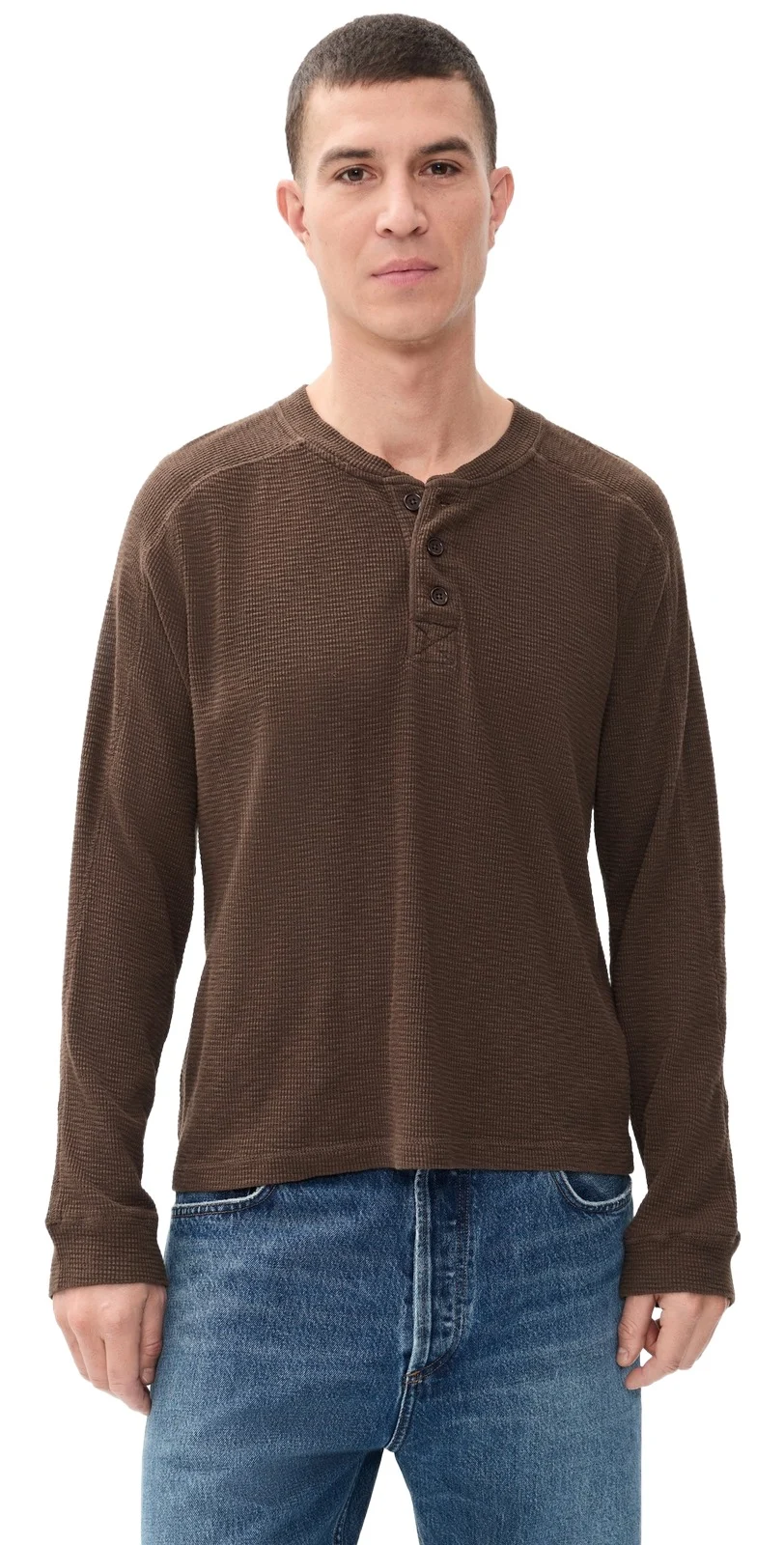 Alex Mill Waffle Henley Tee