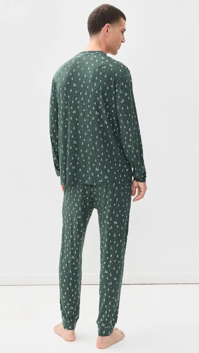 Eberjey Henry Printed Long Pajama Set | Thumbnail 3 Eberjey Henry Printed Long Pajama Set | Thumbnail 3