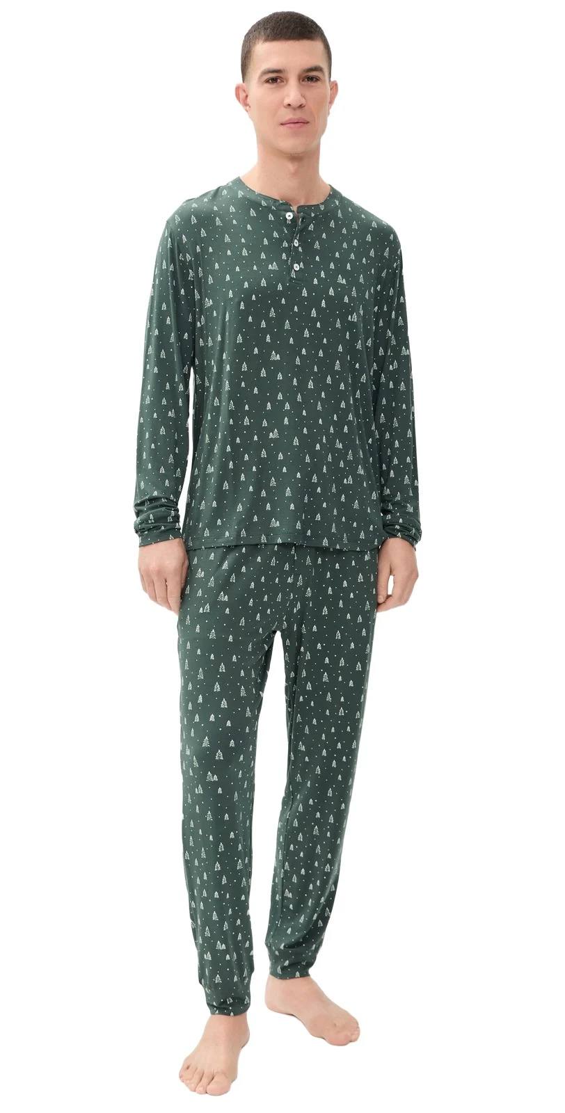 Eberjey Henry Printed Long Pajama Set