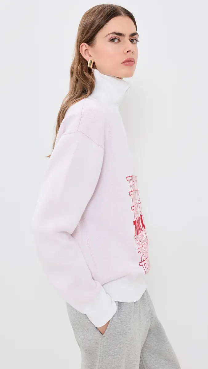 Terez Thank You Quarter Zip Sweater | Thumbnail 4 Terez Thank You Quarter Zip Sweater | Thumbnail 4