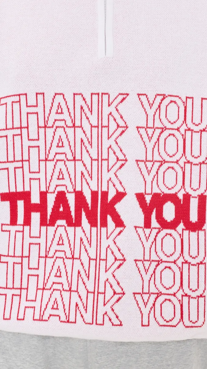 Terez Thank You Quarter Zip Sweater | Thumbnail 6 Terez Thank You Quarter Zip Sweater | Thumbnail 6