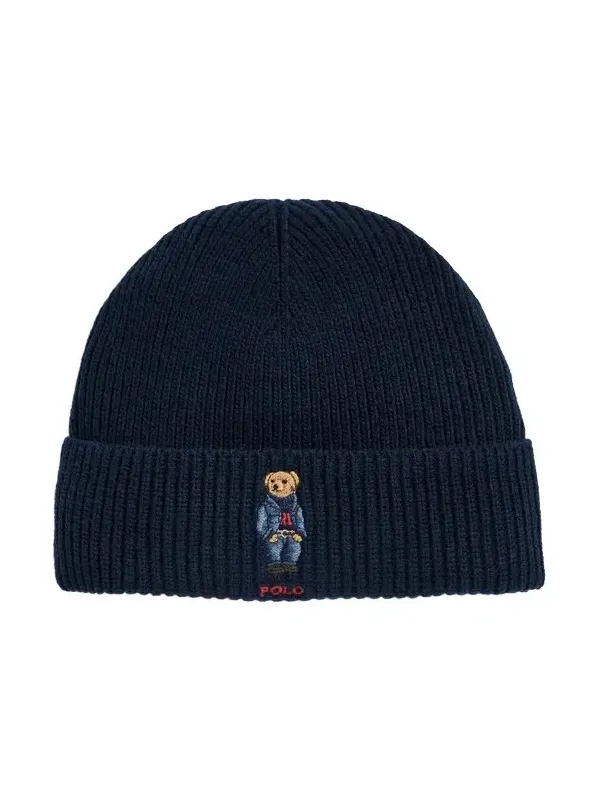 Solid Denim Bear Beanie Solid Denim Bear Beanie
