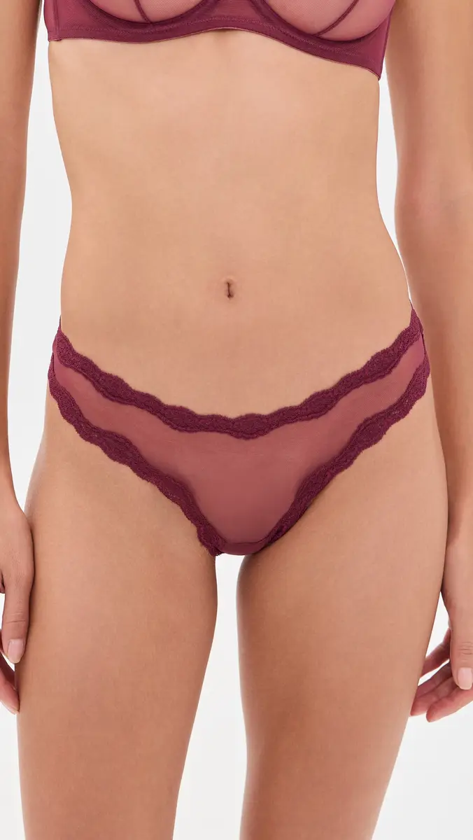Fleur du Mal Sheer Tulle Thong | Thumbnail 2 Fleur du Mal Sheer Tulle Thong | Thumbnail 2