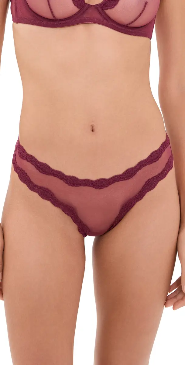Fleur du Mal Sheer Tulle Thong