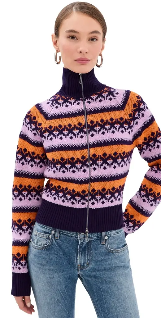 Wool Blend Zip Cardigan Wool Blend Zip Cardigan