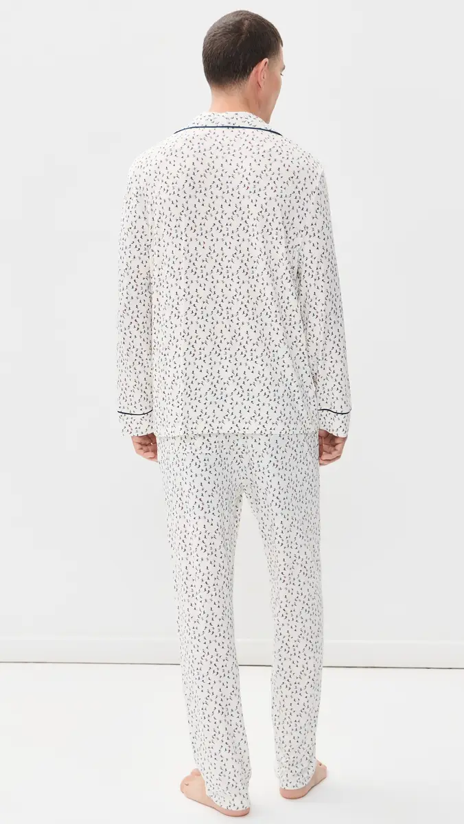 Eberjey William Printed Long Pajama Set | Thumbnail 3 Eberjey William Printed Long Pajama Set | Thumbnail 3