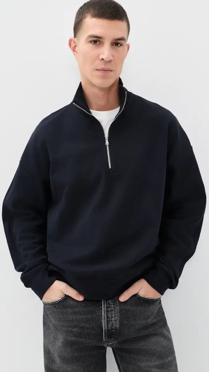 AGOLDE Idris Quarter Zip Sweatshirt | Thumbnail 2 AGOLDE Idris Quarter Zip Sweatshirt | Thumbnail 2