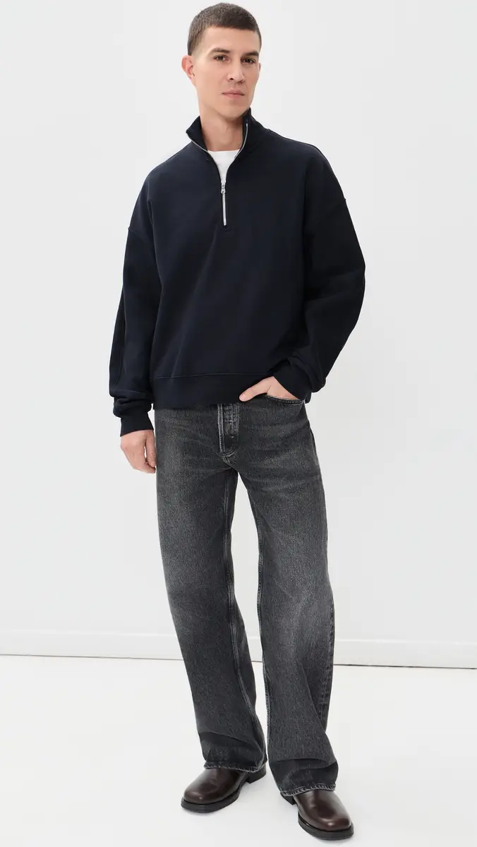 AGOLDE Idris Quarter Zip Sweatshirt | Thumbnail 5 AGOLDE Idris Quarter Zip Sweatshirt | Thumbnail 5