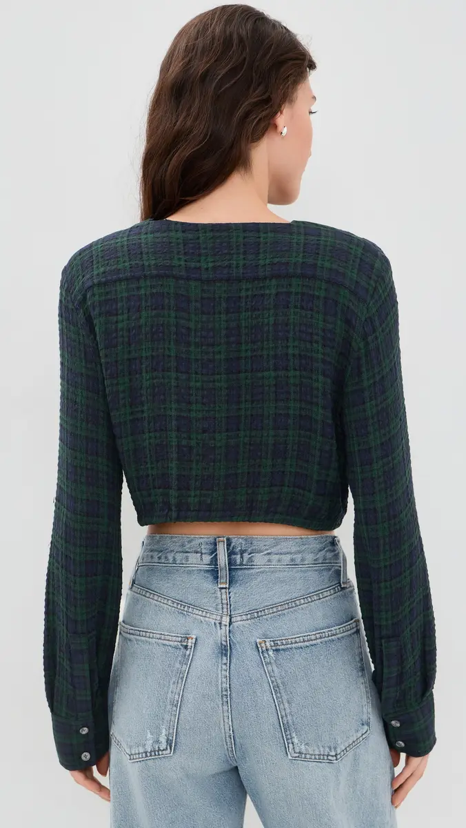 GOOD AMERICAN The Crinkle Cinched Shirt | Thumbnail 3 GOOD AMERICAN The Crinkle Cinched Shirt | Thumbnail 3