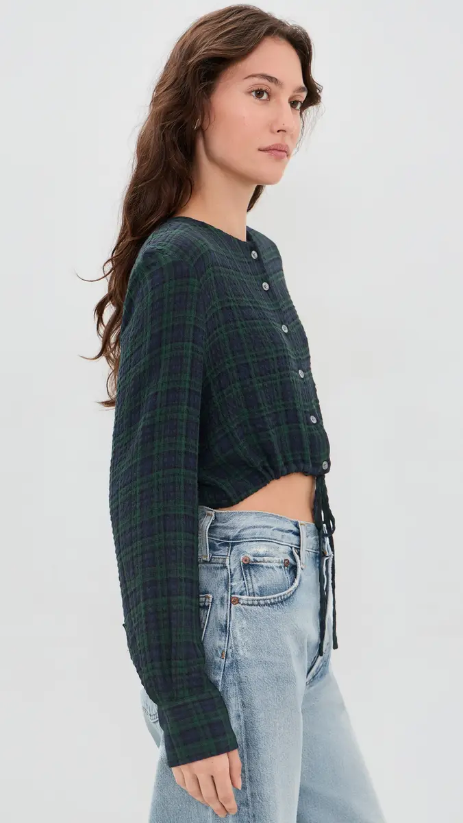 GOOD AMERICAN The Crinkle Cinched Shirt | Thumbnail 4 GOOD AMERICAN The Crinkle Cinched Shirt | Thumbnail 4