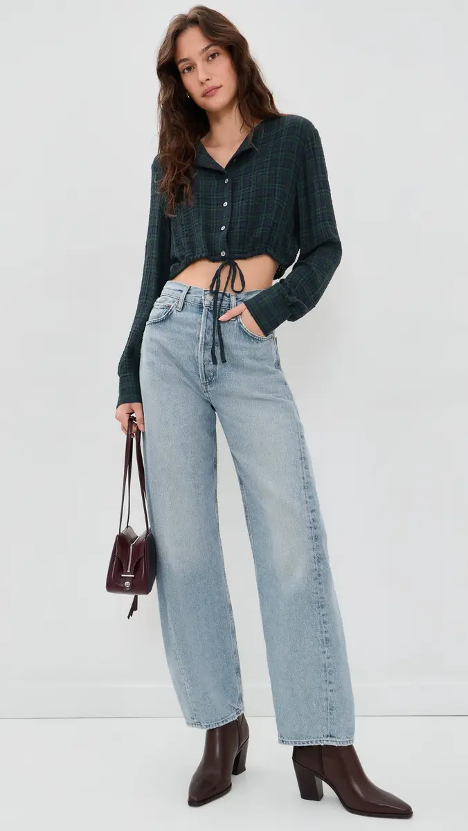 GOOD AMERICAN The Crinkle Cinched Shirt | Thumbnail 5 GOOD AMERICAN The Crinkle Cinched Shirt | Thumbnail 5