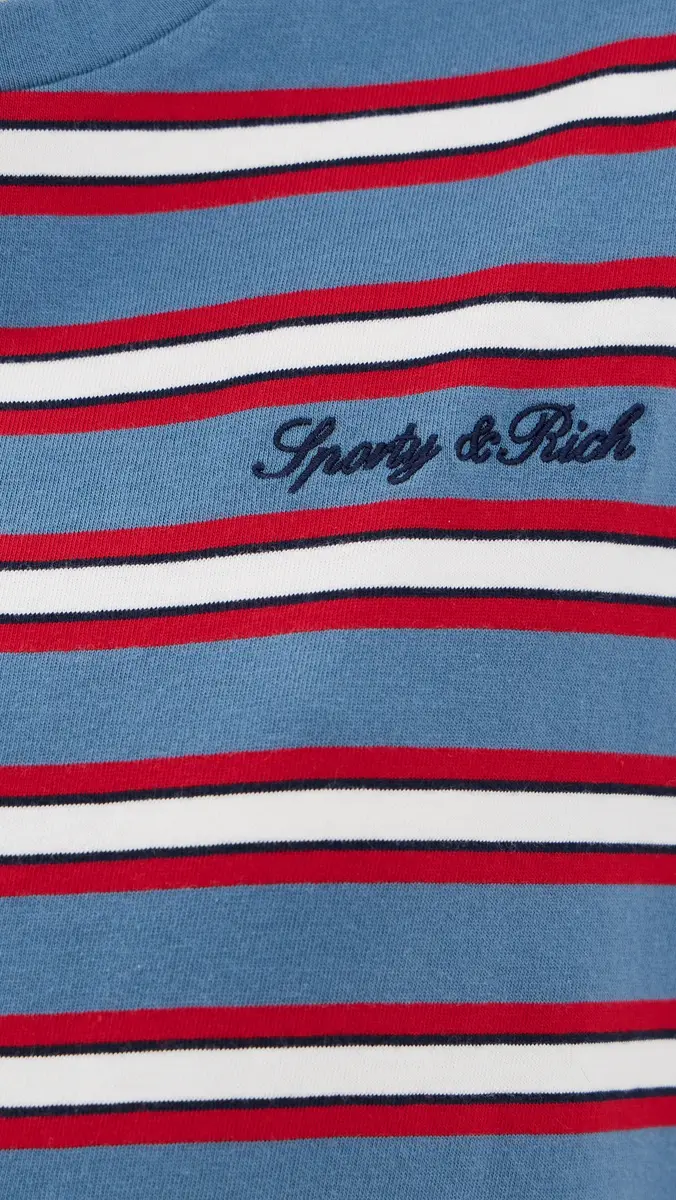 Sporty & Rich Signature Logo Easy Long Sleeve Tee | Thumbnail 6 Sporty & Rich Signature Logo Easy Long Sleeve Tee | Thumbnail 6