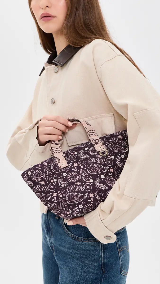 Stoney Clover Lane Mini Bandana Print Market Tote | Thumbnail 3 Stoney Clover Lane Mini Bandana Print Market Tote | Thumbnail 3